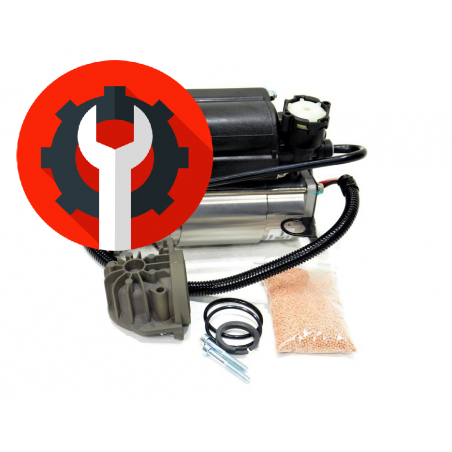 Восстановленный компрессор пневматической подвески AirBagit для Audi A6 C6