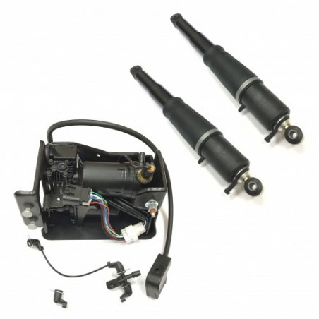 Комплект задних амортизаторов и компрессор AirBagit для Cadillac Escalade GMT840 (2002-2006)